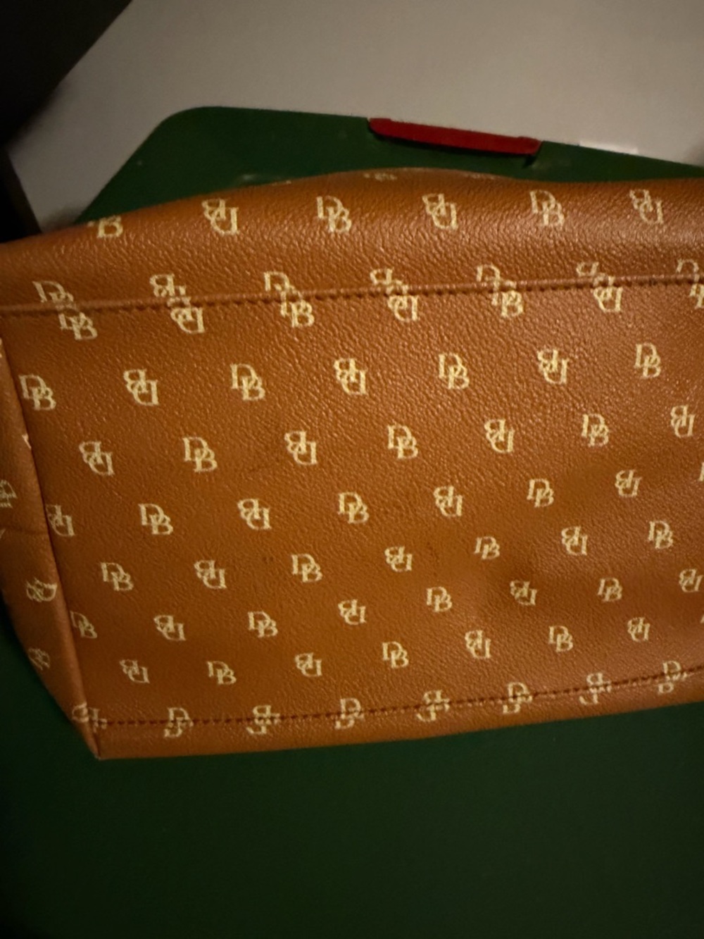 Dooney & Bourke Tan Logo Dome Satchel - Picture 4 of 8